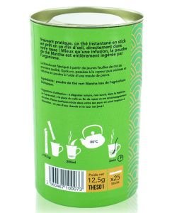 Thé vert Matcha instantané BIO, 25 sachets